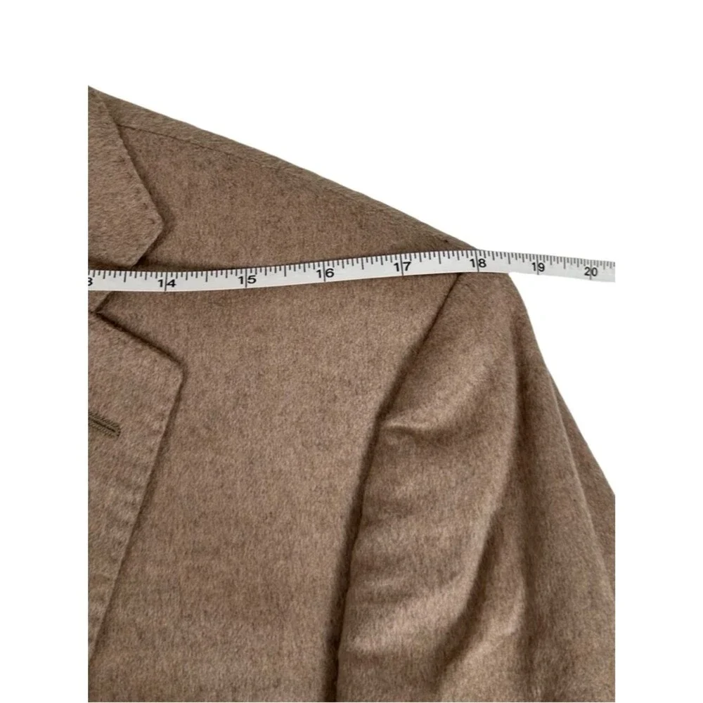 Saks Fifth Avenue Black Tan Cashmere Silk Sport Coat Formal Blazer Men’s 40R